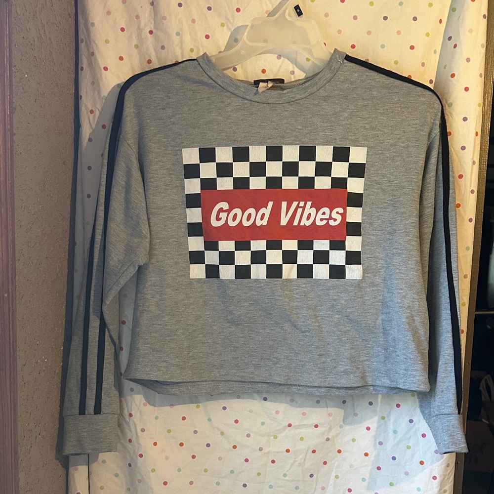 Miss Popular Gray Sweatshirt
